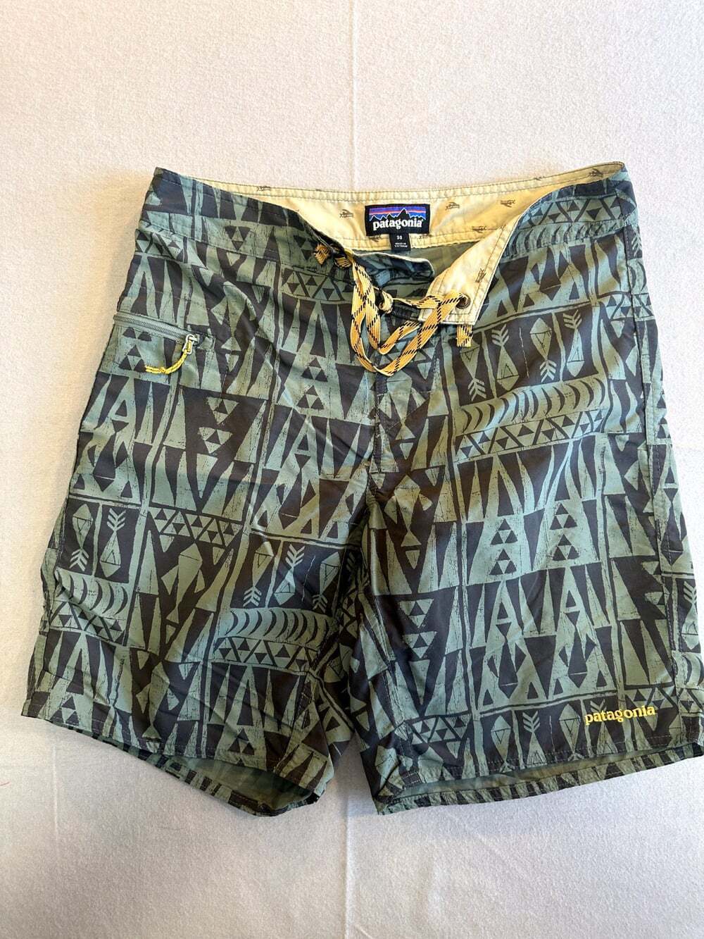 Patagonia Men's Green Print Board Shorts